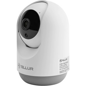 Tellur WiFi Smart, 3MP, UltraHD, Autotracking, PTZ, Alb