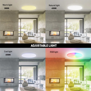 Tellur Plafoniera WiFi Smart, RGB, 24W, Rotunda, Alb
