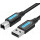 Cablu periferice Vention USB tip A 2.0 Male la USB tip B 2.0 Male, 5 m, Negru
