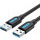 Cablu periferice Vention USB tip A 3.2 Gen 1 Male la USB tip A 3.2 Gen 1 Male, 1.5 m, Negru