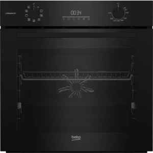 Cuptor incorporabil Beko BCBIS17300KSB, Electric, 72 L, Autocuratare hidrolitica, AeroPerfect, SteamShine, AirFry, Clasa A+, Negru