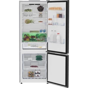 Beko B3RCNE564HXBR, 490 L, Clasa E, No Frost, HarvestFresh, AeroFlow, Control electronic, 192 cm, Dark Inox
