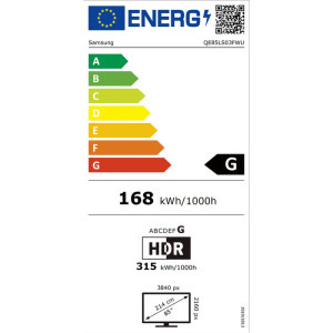 Samsung Smart TV The Frame Pro Neo QLED QE85LS03FW Seria LS03FW 214cm negru 4K UHD HDR