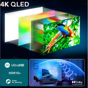 Philips Smart TV 85PUS9010/12 Seria PUS9010/12 215cm gri 4K UHD HDR Ambilight pe 3 laturi