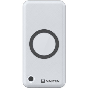 Baterie externa Varta Energy Wireless 20000 mAh, 1x USB-C, 2x USB, 18W, White cu tehnologie QC/PD