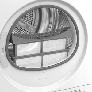 Beko BM3T41233WB EU, Pompa de caldura, 11 kg, Clasa D, ProSmart Inverter, EcoGentle, IronFinish, Iluminare interioara, Alb