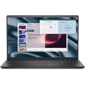 DELL 15.6'' Pro 15 Essential PV15255, FHD 120Hz, Procesor AMD Ryzen™ 5 7520U (4M Cache, up to 4.3 GHz), 8GB LPDDR5, 512GB SSD, AMD Radeon 610M, Linux, Carbon Black, 3Yr ProSupport