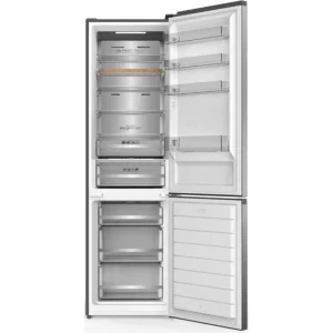 Heinner HCNF-HM377INVDGHC, 377 L, Clasa C, No Frost, Inverter, InoxCool, Control electronic, 200 cm, Antracit