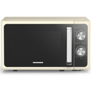 Cuptor cu microunde Heinner HMW-MD20MRCR, 20 L, 800 W, Crem