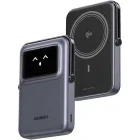 Baterie externa Ugreen PB764, 10000 mAh, 1x USB-C, 20 W, Qi 2, Display, Grey