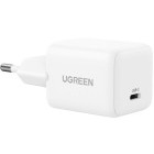 Incarcator retea Ugreen X513, 1x USB-C, Quick Charge 30 W, GaN, White