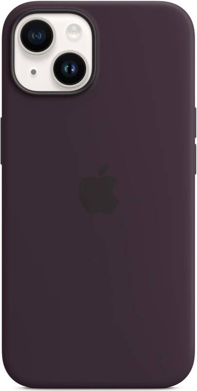 Apple Protectie pentru spate, material silicon, cu MagSafe pentru iPhone 14, culoarea Elderberry