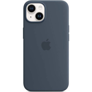 Apple Protectie pentru spate, material silicon, cu MagSafe pentru iPhone 14 Plus, culoarea Storm Blue