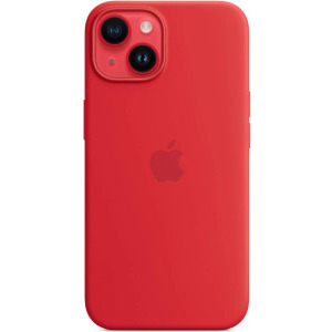 Apple Protectie pentru spate, material silicon, cu MagSafe pentru iPhone 14 Plus, culoarea Red