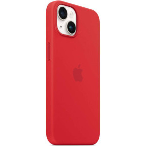 Apple Protectie pentru spate, material silicon, cu MagSafe pentru iPhone 14 Plus, culoarea Red