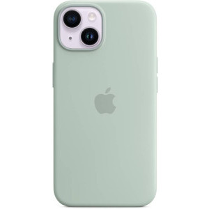 Apple Protectie pentru spate, material silicon, cu MagSafe pentru iPhone 14 Plus, culoarea Succulent