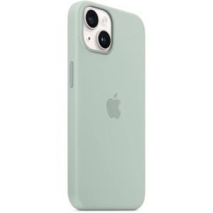 Apple Protectie pentru spate, material silicon, cu MagSafe pentru iPhone 14 Plus, culoarea Succulent