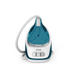 Tefal Statie de calcat Express Essential SV6115E0, 2200W, presiune 5.2 bari, jet de abur 280g/min, capacitate recipient 1.4L, alb/verde, 120g/min, Albastru