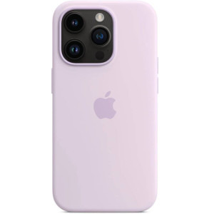 Apple Protectie pentru spate, material silicon, cu MagSafe pentru iPhone 14 Pro, culoare Lilac