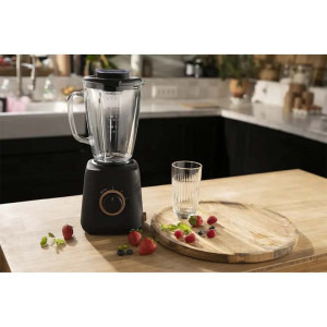 Tefal Blender Eco Respect BL46EN38, 800W, buton variabil pentru viteza, 1.25L, negru