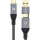 Cablu de date / adaptor Orico ACC40, USB-C Male, adaptor USB Male la USB-C Male, 1 m, Black