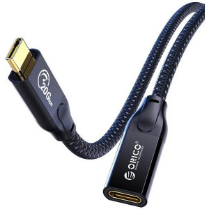 Orico CY32, USB-C Male la USB-C Female, 1 m, Black