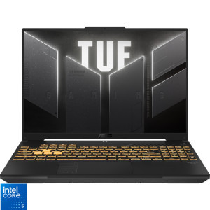 Laptop ASUS Gaming 16 TUF F16 FX607VU, FHD+ 144Hz, Procesor Intel® Core™ 5 210H (12M Cache, up to 4.80 GHz), 16GB DDR5, 512GB SSD, GeForce RTX 4050 6GB, No OS, Mecha Gray