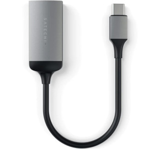 Satechi 1x USB Tip C Male - 1x HDMI Female, gri-negru