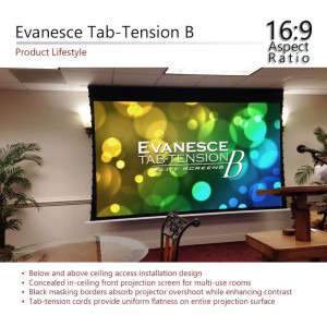 EliteScreens Evanesce Tab-Tension B ETB100HW2-E12 16:9 221.4 x 124.5 cm