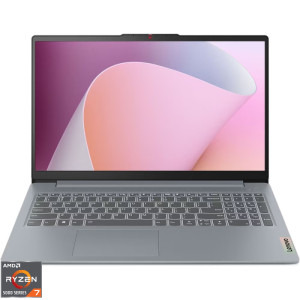 Laptop Lenovo 15.6'' IdeaPad Slim 3 15ABR8, FHD IPS, Procesor AMD Ryzen™ 7 5825U (16M Cache, up to 4.5 GHz), 16GB DDR4, 512GB SSD, AMD Radeon, No OS, Arctic Grey