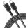 Cablu de date / adaptor Anker 322, USB-C Male la USB-C Male, PD 60W, 1.8 m, Black