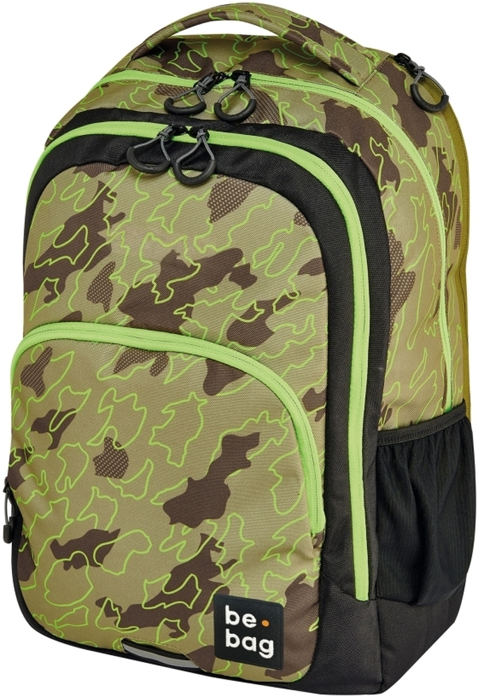Herlitz Rucsac be.bag, Model be.ready, motiv Abstract Camouflage + stilou Pelikan