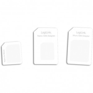 Accesoriu Logilink Kit adaptoare SIM de la nano la micro, nano la mini si micro la mini