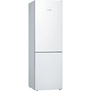 Combina frigorifica Bosch KGE36AWCA, 308 L, LowFrost, VitaFresh, FreshSense, Intelligent Inverter, Clasa C, 186 cm, Alb