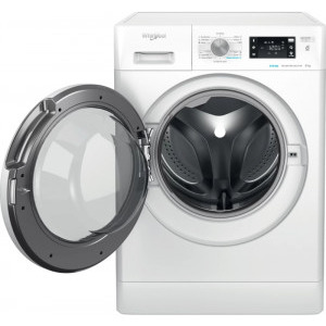 Whirlpool FFB9458WVEE, 9 kg, 1400 RPM, Clasa B, Steam Refresh, 6th Sense, Inverter, Alb