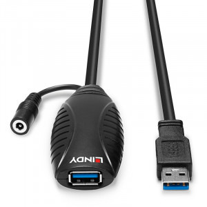LINDY USB 3.0 tip A Male - USB 3.0 tip A Female, 10m, negru