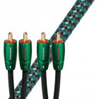 Cablu audio Audioquest Evergreen, 2x RCA Male - 2x RCA Male, 1.5m, negru-verde