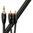 Cablu audio Audioquest Tower, Jack 3.5 mm Male - 2x RCA Male, 3m, negru-alb