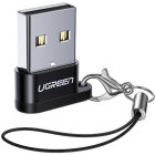 Adaptor Ugreen 1x USB tip A Male - 1x USB-C Female, Negru