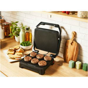 Tefal Gratar electric Inicio GC271810, 2000W, Negru/Argintiu