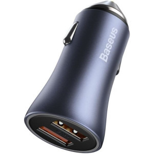 Baseus Golden Contactor, 2x USB, 40W, Grey + cablu USB-C