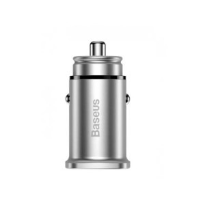 Baseus Square metal, 1x USB, 1x USB-C, 30W, Silver