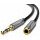 Cablu audio Ugreen AV118, 1x Jack 3.5 mm Male - 1x Jack 3.5 mm Female, 1.5 m, Negru