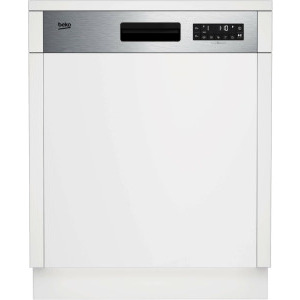 Masina de spalat vase incorporabila Beko BDSN26430X, 14 seturi, 6 programe, Clasa D, AutoDoor Opening, SteamGloss, TrayWash, Extra Drying, Flexible HalfLoad, 60 cm