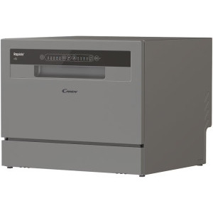 Candy CP 6E51LS, Compacta, 6 seturi, 5 programe, Clasa E, Pornire intarziata, Program scurt, 55 cm, Argintiu