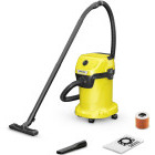 Aspirator Karcher WD 2 Plus V-12/6/18/C, cu sac, 1000W, 12L, Galben/Negru