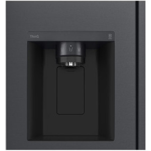 LG GSLV71MCTD, 635 L, Clasa D, Total No Frost, DoorCooling+, LinearCooling, Multi-Airflow, Inverter, Dozator apa & gheata, 179 cm, Negru