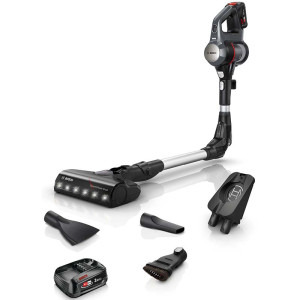 Bosch vertical Unlimited 7, BBS712A, Autonomie 40min, 0.4L, 2 acumulatori, Negru