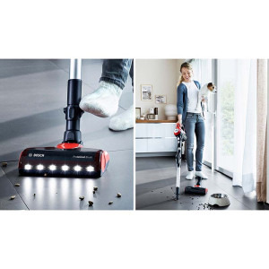 Bosch vertical Unlimited 7 ProAnimal BBS711ANM, 18V, Autonomie 40 min, 0.4L, Rosu