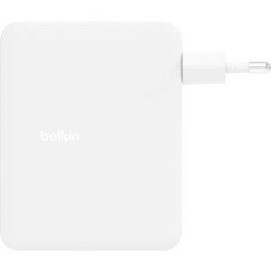 Belkin Gan 140W 3x USB-C, 1x USB, White + adaptoare UK/EU/US
